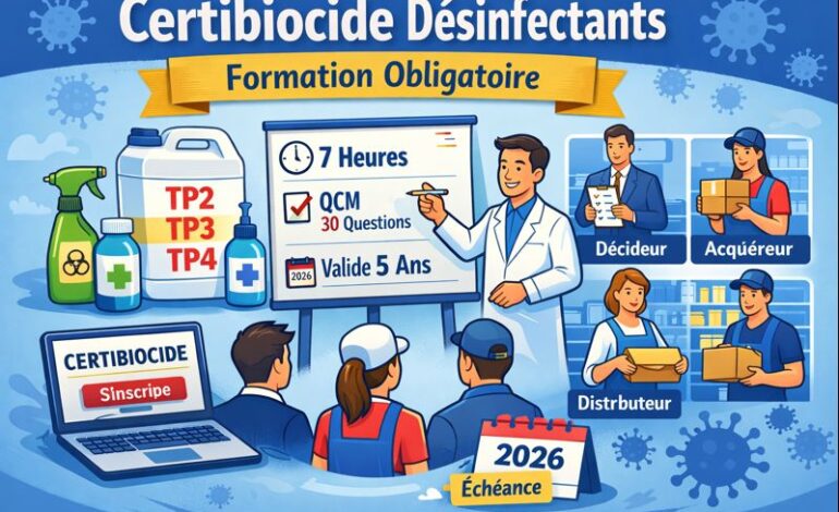 Formation pour utiliser des produits désinfectants : est-ce obligatoire ?